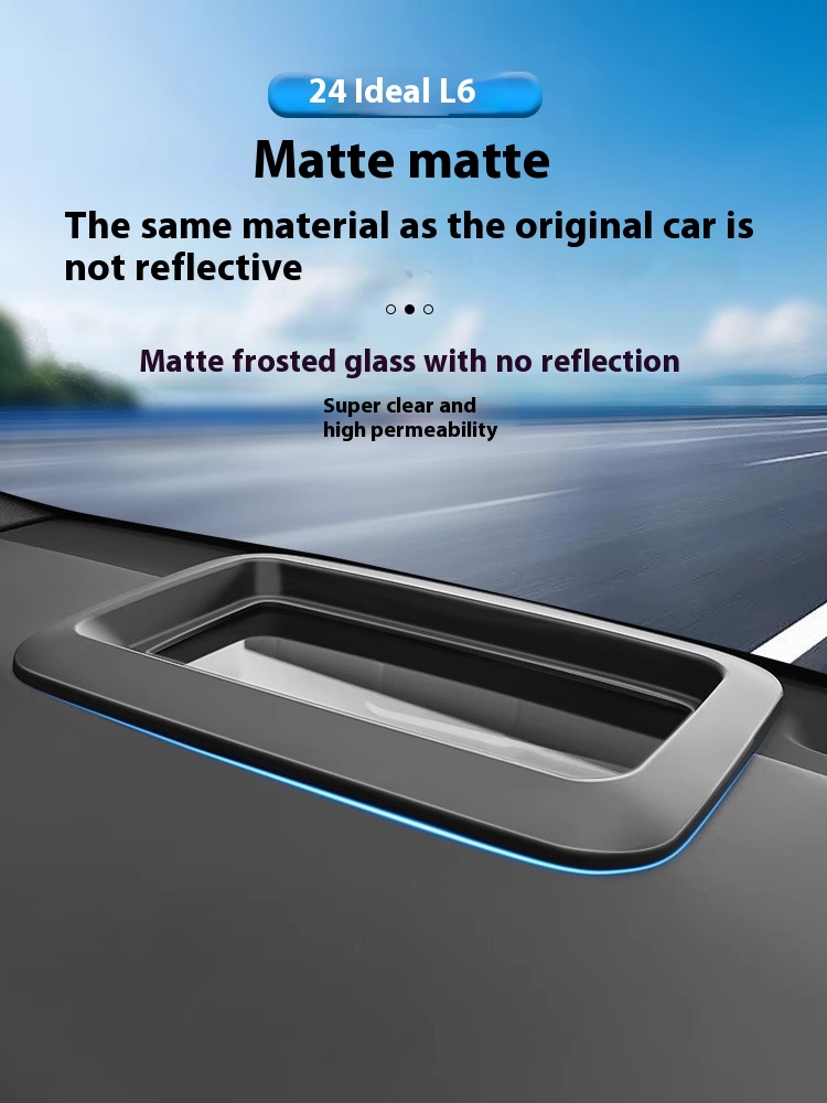 Decorative Plastic Dashboard HUD Head-Up Protective Cover for Li L7 L8 L9 Auto Parts Head-Up Display Protective Shield