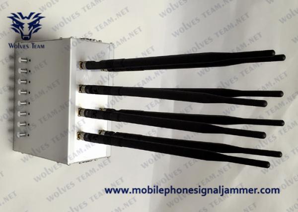 8 channels Indoor High Power mobile phone Jammer GSM CDMA UMTS 4G Bluetooth
