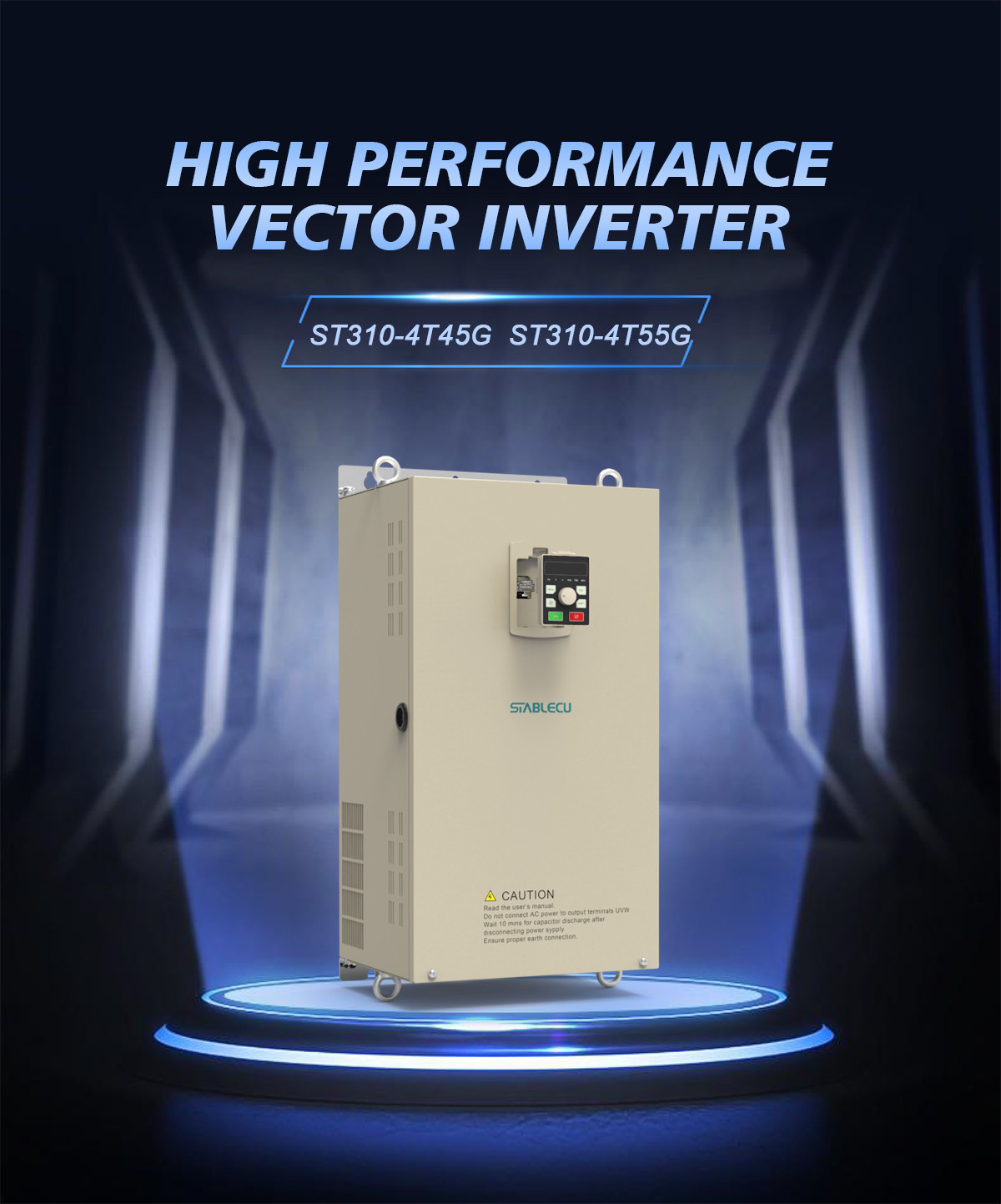 IP20 AC Frequency Inverter 50HZ To 60HZ 45KW 55KW VFD