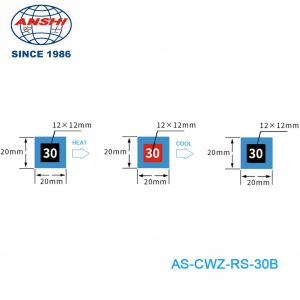 Reversible Temp Indicator Stickers 70℃ 158℉ High Temperature Indicator Stickers