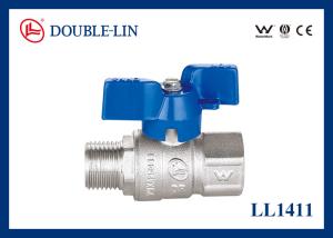 China Male X Female Long Thread 1/2&quot; DZR Brass Ball Valves factory
