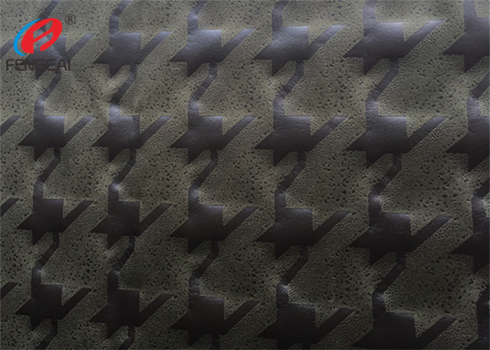 Knitted Faux Micro Suede Polyester Fabric Embossed Home Textile Material For Upholstery
