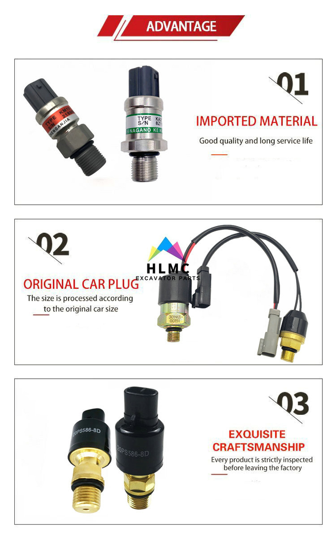 2547-9045 8Z11800-500K KA31 9503670-500 DH300LC-7 DH220-5 DH220-7 High Pressure Sensor Excavator Parts