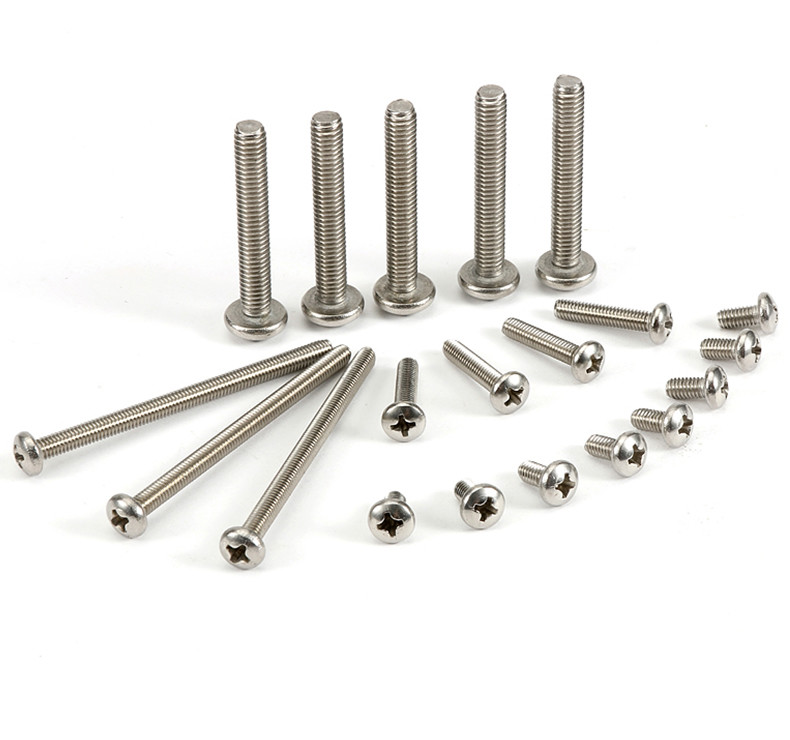 Stainless Steel Pan Head Phillips Screws DIN7985 Stainless Steel Cross Recessed Pan Head Screws