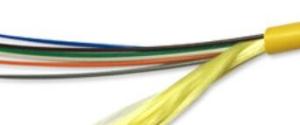 China SM Soft Indoor Optical Cable OD 4.5mm GJFJV-6B1 9/125 Yellow Color 6 Core factory