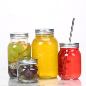 China Empty Round Honey Jam Glass Pickle Jar 250ml 300ml 380ml factory