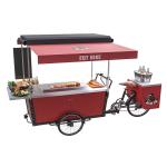 Stainless Grilled Food 50km/H BBQ Tricycle Hot Dog Cart
