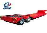 Low Bed Semi Trailer 2 Axle 3 Axle 4 Axle Lowboy 13000*3000*1100 mm Gooseneck