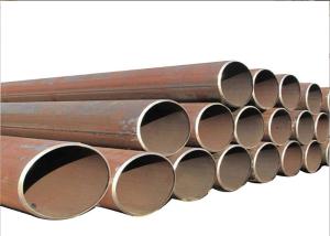 China Black Painting ERW Steel Pipe Wall Thickness Range 1.8-22.2mm Certified ISO 9001 factory