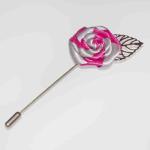 New York Gentleman Handmade Flower Brooch Silk Flower Brooches And Pins