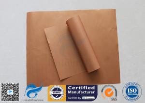 China Non Stick Silicone Baking Mat PTFE BBQ Grill Mat Copper 0.2MM Heat Resistant 260℃ factory