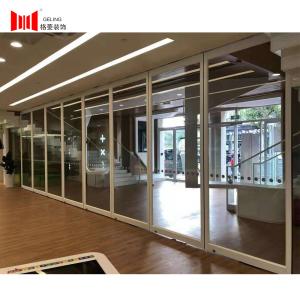 China 3.8M Outdoor Movable Glass Partition Walls 6063-T6 Aluminum Frame factory