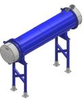 1000mm Diameter 90sq Shell Tube Condenser
