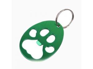China Aluminum Dog Foot Keychain Bottle Opener,Custom cheap promotion gift anodized aluminum fish bone beer bottle opener key factory