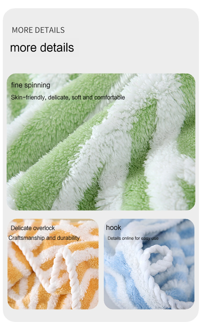 Thickened Woven Sustainable Jacquard Coral Fleece Dishcloth Microfiber Cleaning Rag
