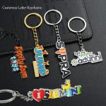 Zinc Alloy Metal Keychain Custom 2d 3D Cartoon Animal Anime Enamel Keyring