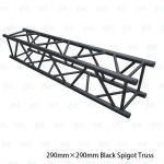 Black Aluminum Stage Roof Truss System Spigot Screw Type 290mm*290mm