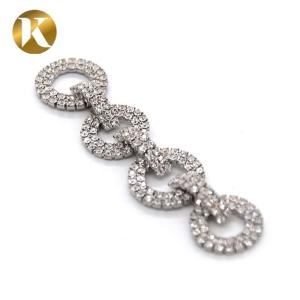 China Fashion Elegant Crystal Bridal Shoe Clips 90mm*20mm Rhinestone Decoration factory