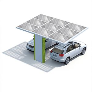 China On Off Grid Thickness 15mm PV Carport Solar Systems For Private Parking Lot factory