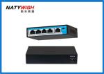 Commercial 60W POE Ethernet Switch 4 Port 100 Meters Data Transmission Distance