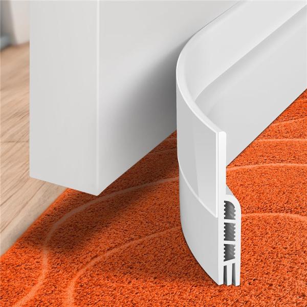 Under Door Bottom Seal Strip Sweep Blocker Gap Filler Door Draft Stopper Weather