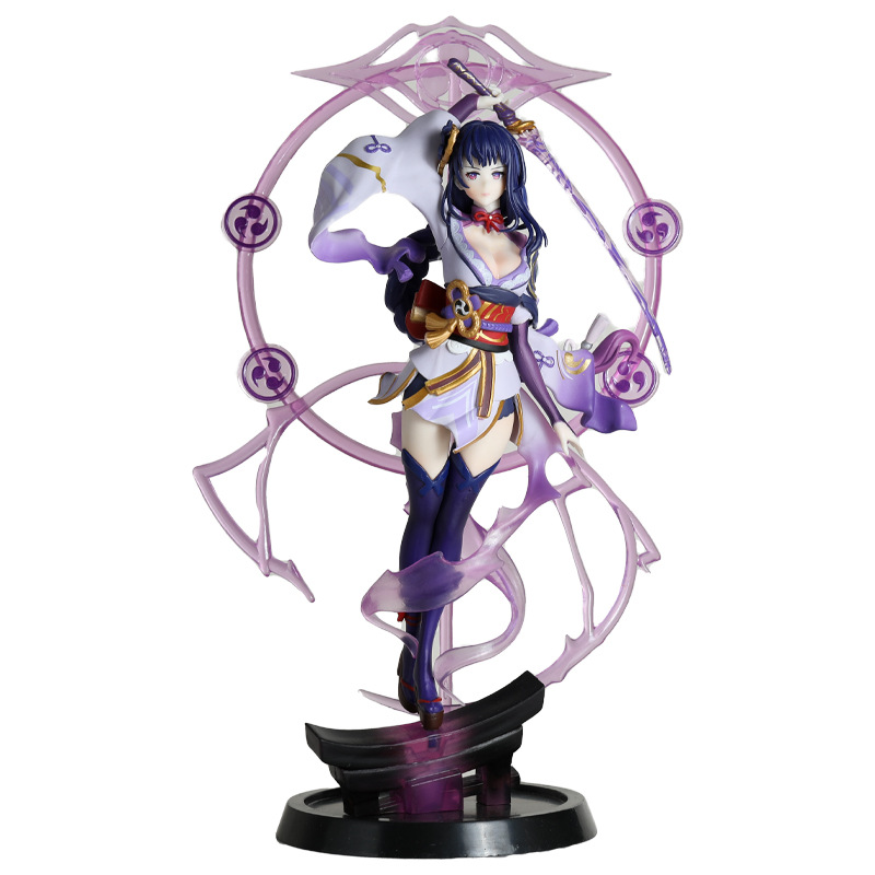 30CM Genshin Impact Beelzebul Raiden Action Figures Shogun Battle Ver. PVC Anime Figure Model Collection Toys Figurine