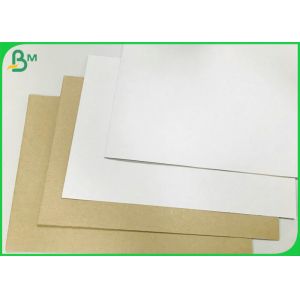 China Coated single sided 300G 350G White Clay Coated Kraft Board / Duplex Board Sheets on sale