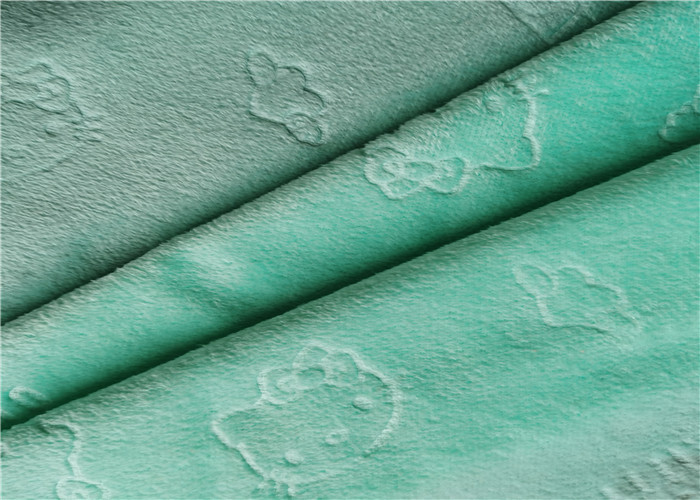 Warp Knitted Velvet Embossed Minky Velboa Fabric