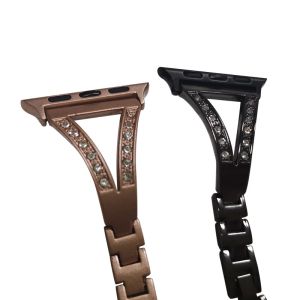 Apple Huawei Watch Strap Herringbone Diamond Metal