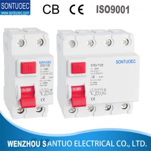 China STID-T125 6KA Residual Current Circuit Breaker RCCB Terminal With Clip factory