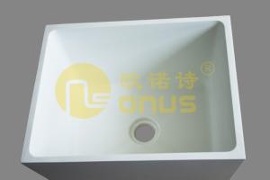 China Monolithic Epoxy Resin Undermount Sink For Laboratory Island Bench For Hospital/University factory