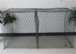 China Green PVC Coated Gabion Mesh Basket For River Bank Protection factory