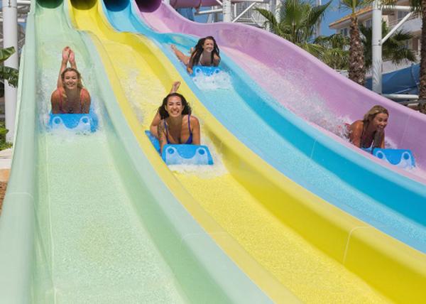 Amusement Park Outdoor Water Play Equipment 5.5kW / Slide Power 12 Months
