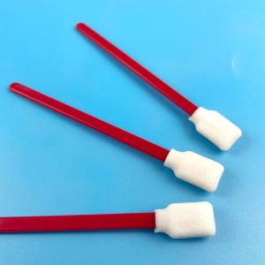 Customize Accept Foam Cleaning Swab Red Handle Electronics Cleaning Stick