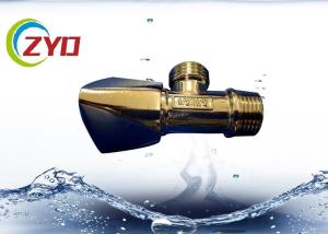 China Zinc Handle Bronze Angle Valve , Two Way Angle Valve For High Viscosity Fluids factory