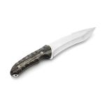 300mm Camping Hunting Knife 0.16in Fixed Blade Knife With Leather Sheath