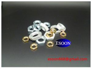 China M18-1.5/M18-2.0/M18-2.5 DIN439 Hex thin nut Yellow Zinc Plated,Zinc Plated,Carbon steel Grade 8.8 Class,DIN936 factory