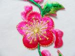 Apparel Accessories Red Rose Embroidery Lace Applique Hot Fix Motif
