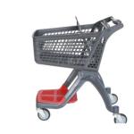 Supermarket Plastic Shopping Cart With Wheels 75L TGL New Style CE Certification
