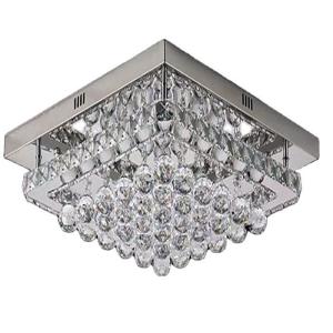 China LED Luxury Modern Ceiling Crystal Pendant Light Remote Control Color For Living Room factory