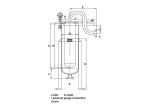 Paints and inks 150psi bag filter housing stainless steel Top entry single bag