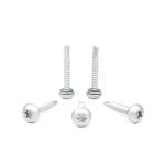 Oval Head Stainless Steel SUS410 Self Drilling Tek Screw With Epdm Washers For