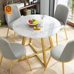 Anti Oil Modern Restaurant Table Marble Stone Dining Table ISO Approved