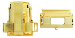 China ABS Virgin Coffin Corner American Style High Durability With Gold Plating factory