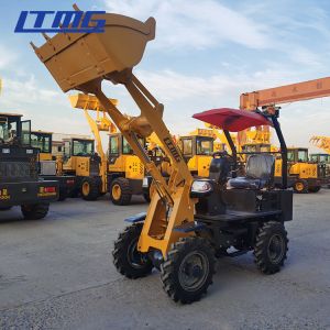 Multi-selection 0.6 ton compact articulated mini wheel loader
