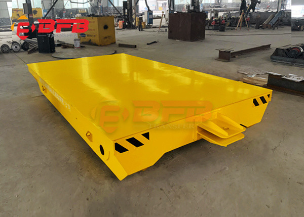 15T Steel Ladle Car Towable Industrial Trailers On Steel Rail