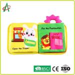 Polyester 20x20cm Soft Cloth Books For Babies ASTM Standard