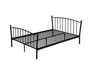 China 0.6mm Glossy Finish Iron Bed Frame Double Style factory
