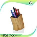 Acacia wood kitchen knife holder
