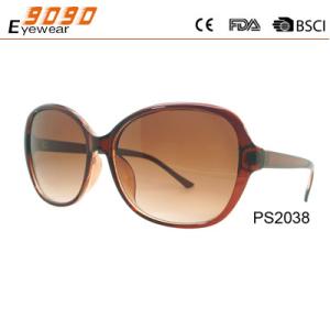 China Lady fashion sunglasses made of plastic, 100% UV Protection Lenses factory